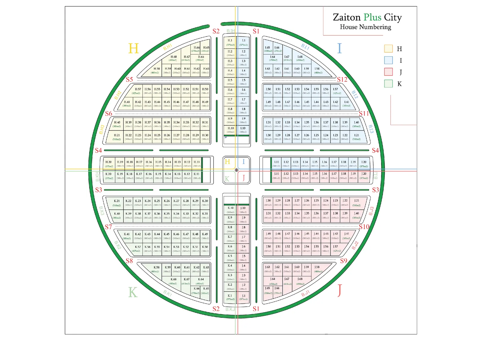 Master plan — Zaiton Plus City